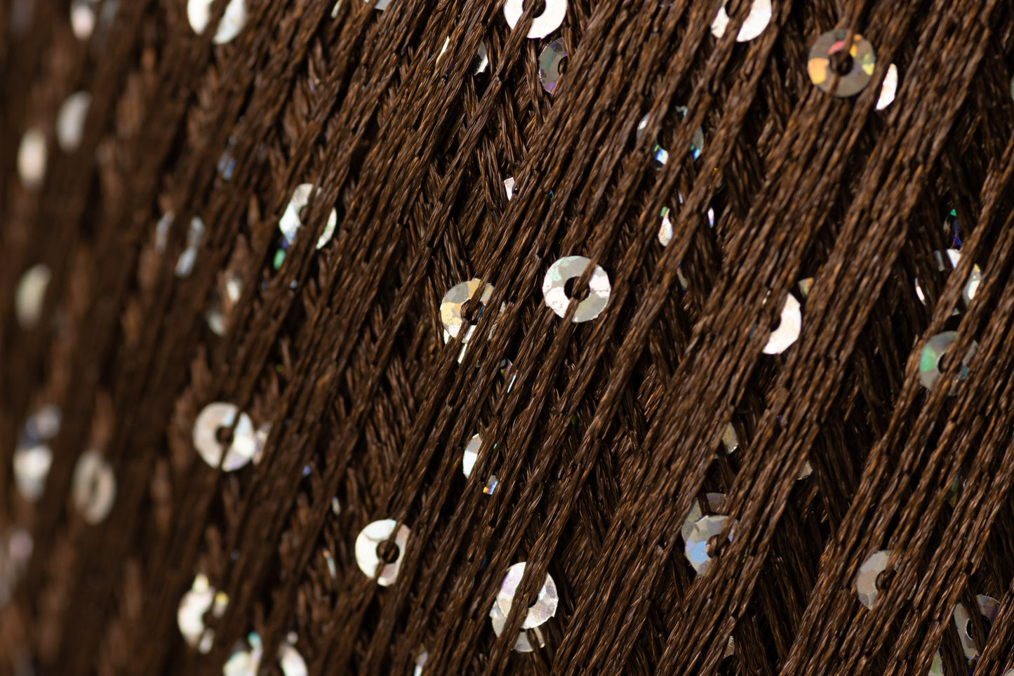 Sequin /Midara/ #890 "Brūns- varavīksnes sudrabs"