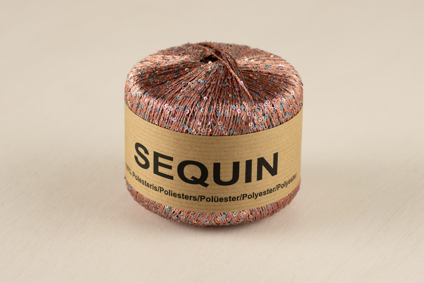 Sequin /Midara/ #160 "Brūnganrozā ar zilisudrabainiem fliteriem"