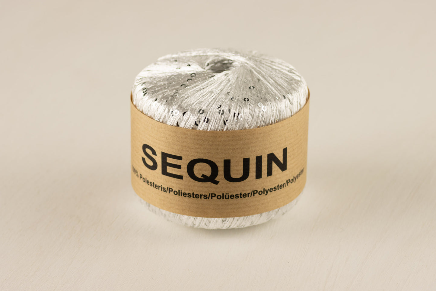 Sequin /Midara/ #13 "Balts-sudrabs"