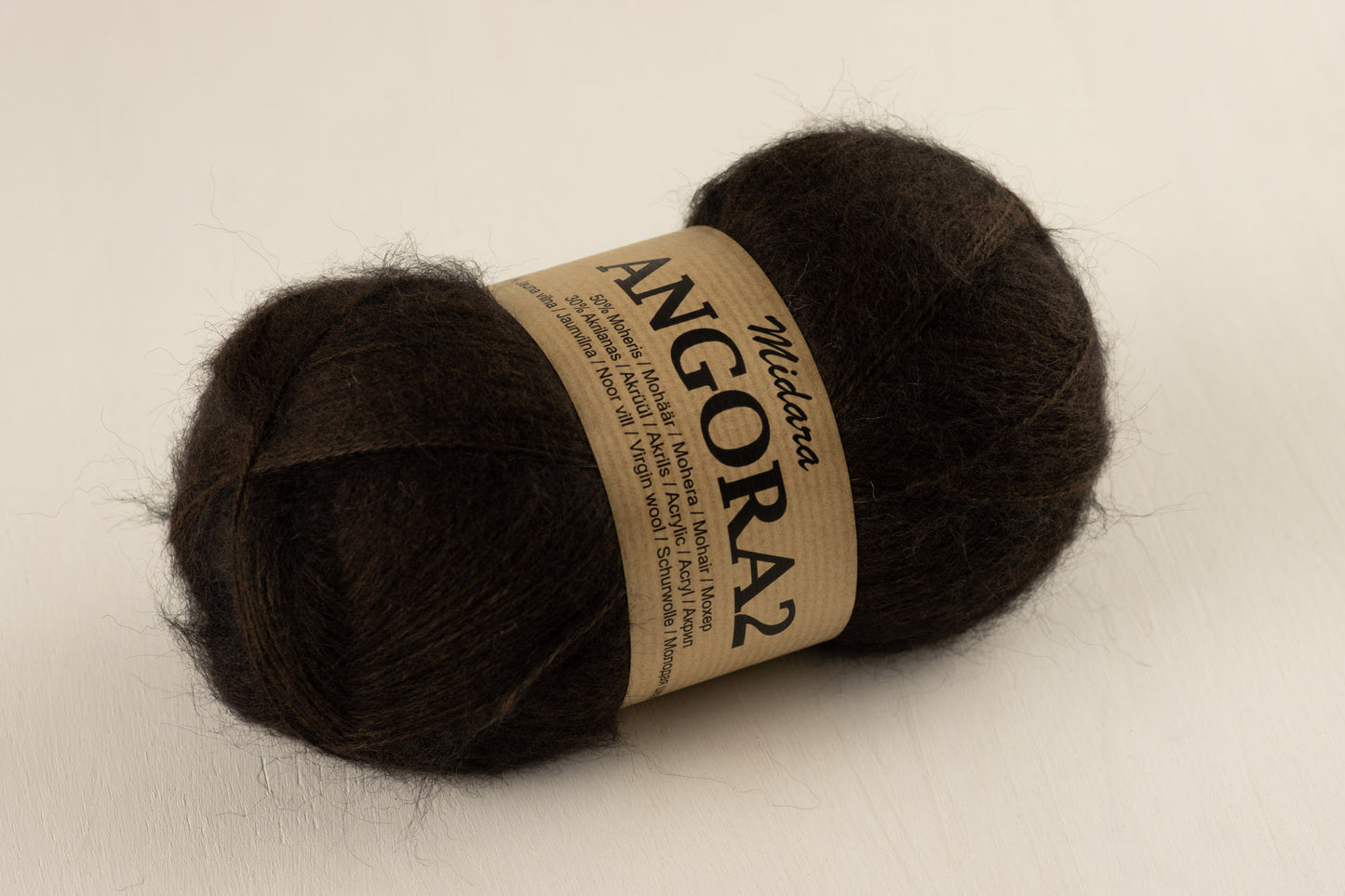 Angora 2 /Midara/ 100g #890 "Tumši brūns"