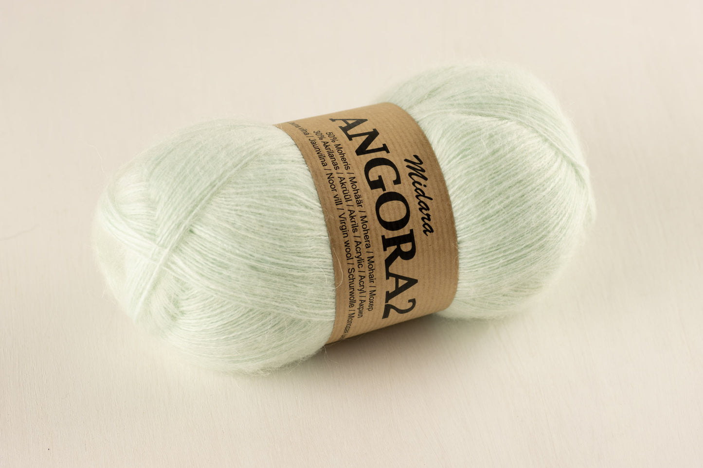 Angora 2 /Midara/ 100g #405 "Soft mint green"