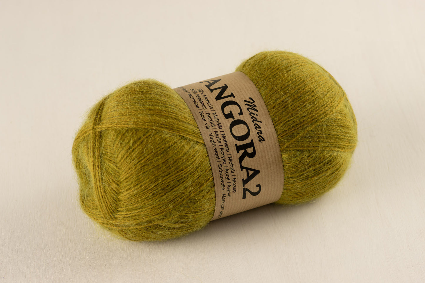 Angora 2 /Midara/ 100g #402 "Moss yellow-green"