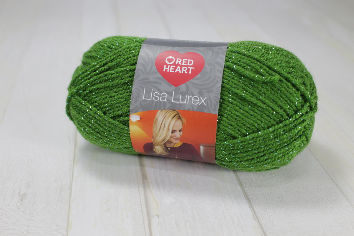 Lisa Lurex /Red Heart/ 50g #00004 "Zaļš"