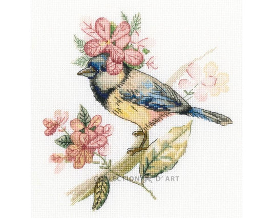 Pavasara dekorācija - izšūšanas komplekts /RTO/ 16,5 x 17,5 cm