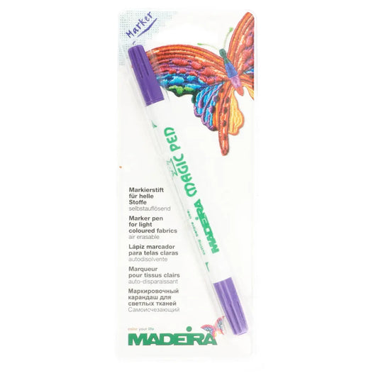 MAGIC PEN izgaistošs marķieris gaišas krāsas audumiem - dubultais /Madeira