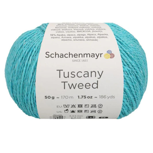Tuscany Tweed /Schachenmayr/ 50g #00068 "Tirkīzs" / 10 gab. - iepakojums