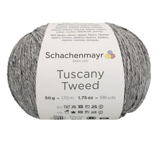Tuscany Tweed /Schachenmayr/ 50g #00092 "Gaiši pelēks" / 10 gab. - iepakojums