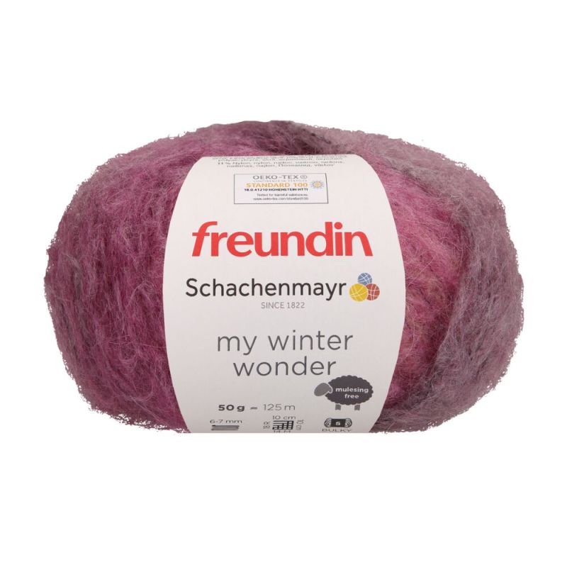 My Winter Wonder /Schachenmayr x freundin/ 50g #00085 "Vulkāns" - vairs netiek ražots!