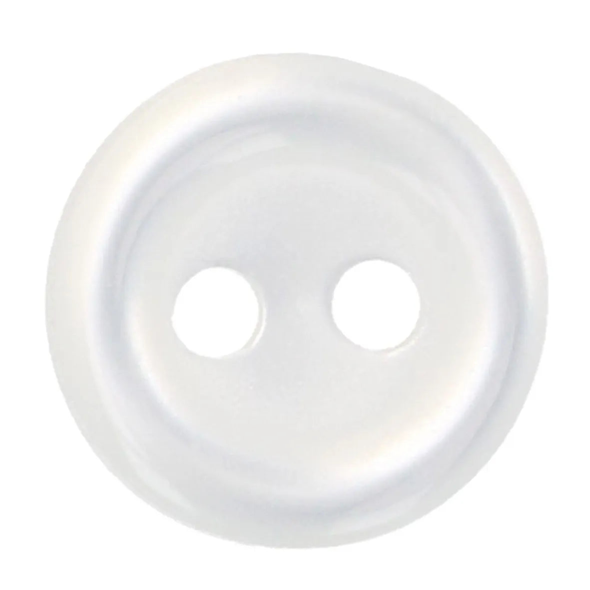 Baltas pogas Ø10mm 8 gab. /Milward/ 2 caurumi