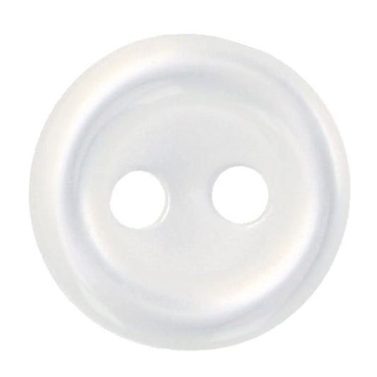 Baltas pogas Ø10mm 8 gab. /Milward/ 2 caurumi