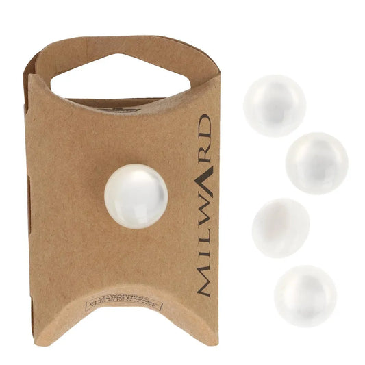Perlamutra efekta pogas ar kājiņu 14mm 5gab. /Milward