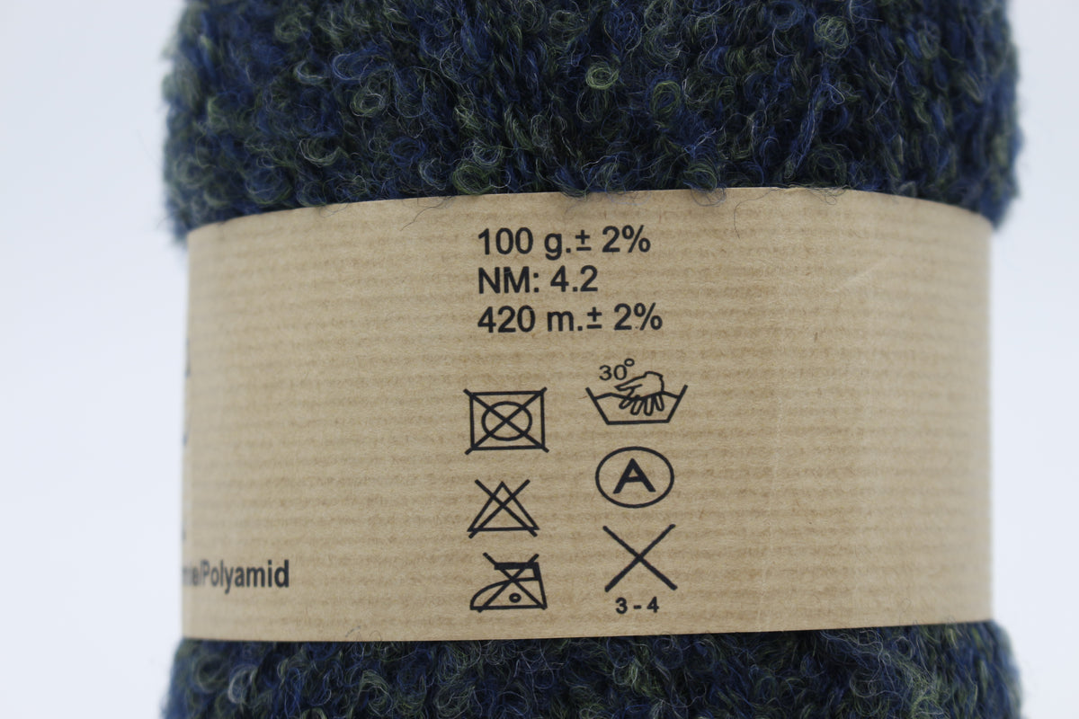 Bucle /Midara/ 100g #400 "Zili-zaļš"