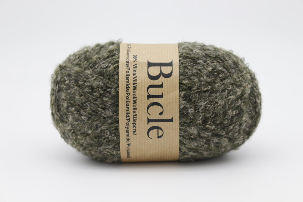 Bucle /Midara/ 100g #420 "Zaļi-pelēks"