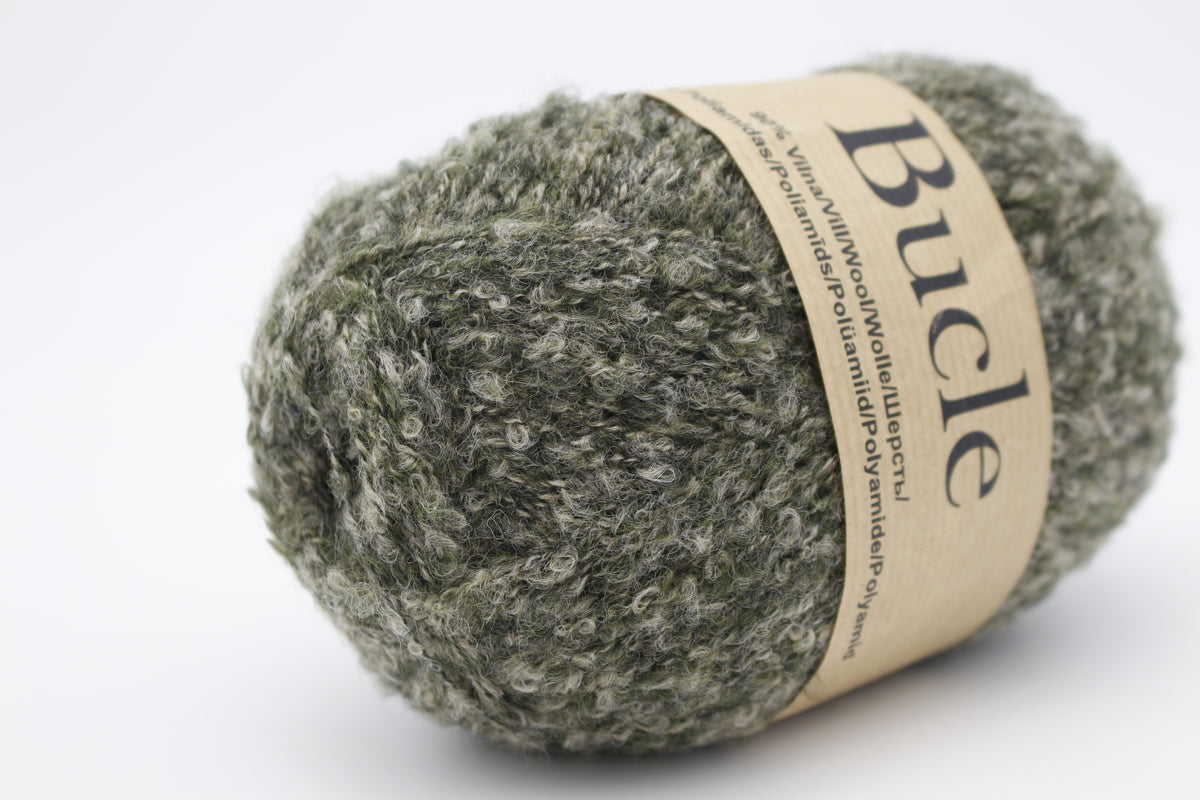 Bucle /Midara/ 100g #420 "Zaļi-pelēks"