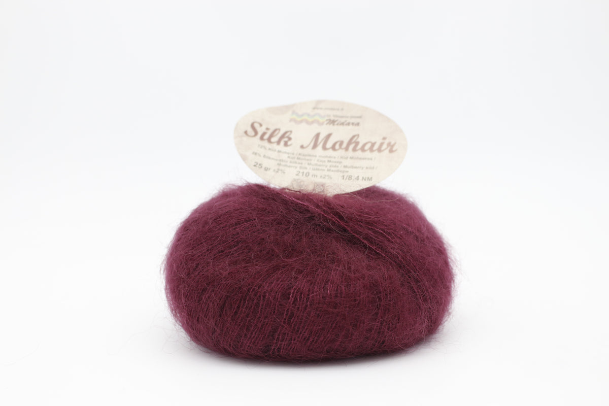 Silk Mohair /Midara/ 25g #112 "Sarkans bordo"