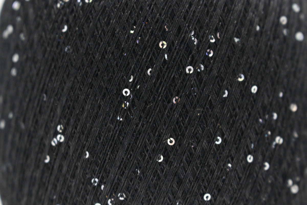 Sequin /Midara/ 50g #999 1350 m "Melns-varavīksnes fliteri"