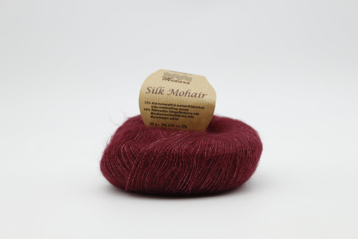 Silk Mohair /Midara/ 25g #110 "Sarkanā dālija"