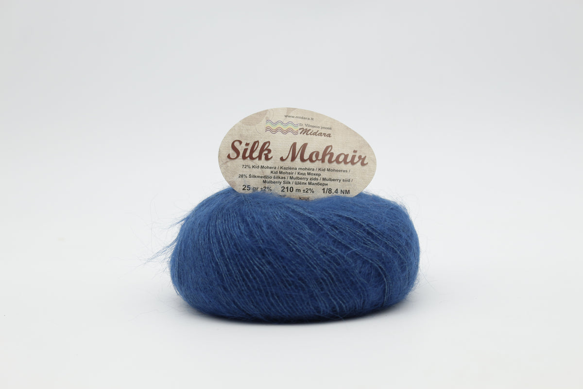 Silk Mohair /Midara/ 25g #530 "Degvielas zils"