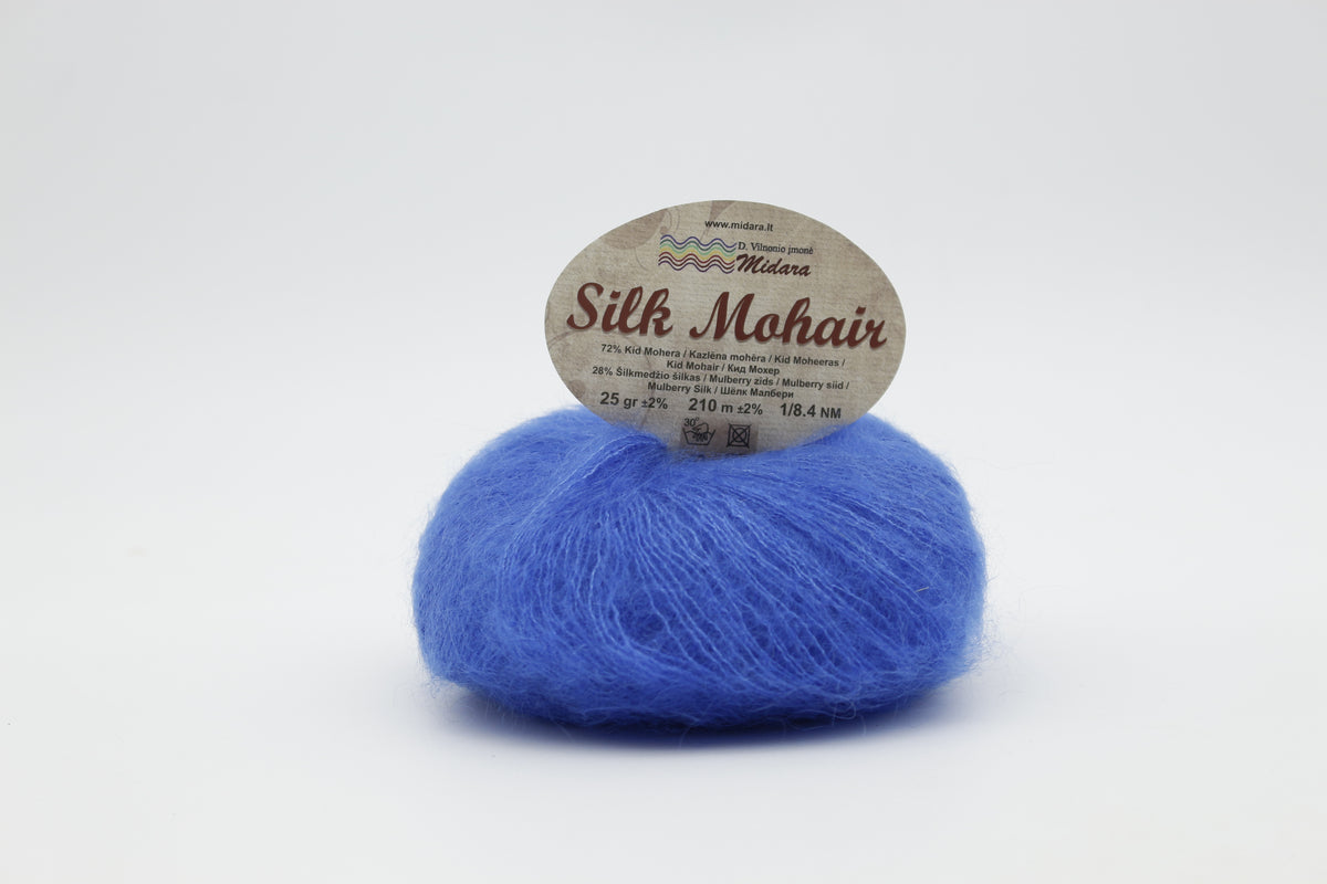 Silk Mohair /Midara/ 25g #520 "Blue Iris"