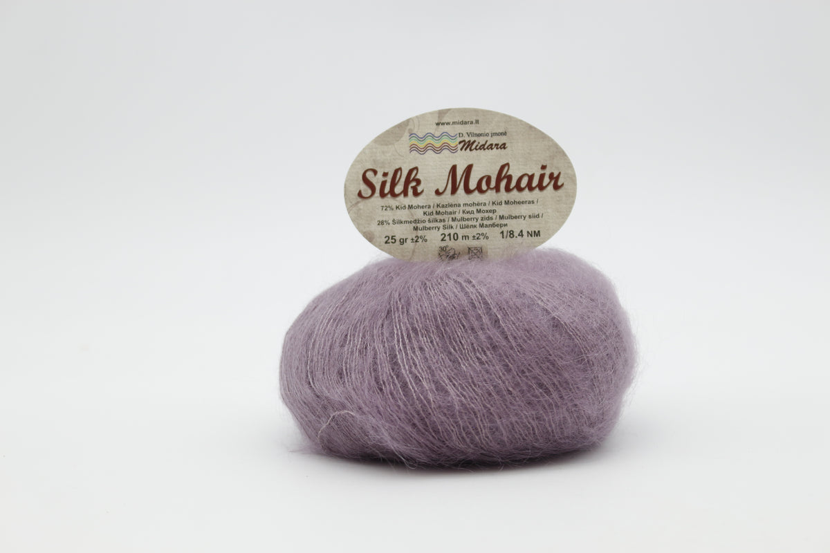 Silk Mohair /Midara/ 25g #750 "Dūmakaina lavanda"