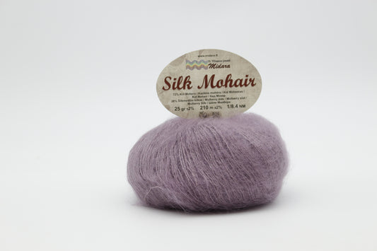 Silk Mohair /Midara/ 25g #750 "Dūmakaina lavanda"