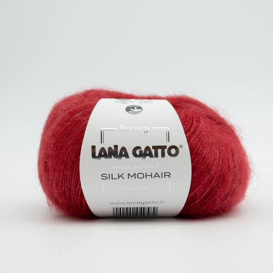 Silk Mohair /Lana Gatto/ 25g #6026 "Soe tumepunane"