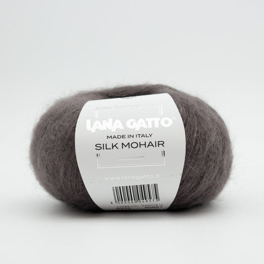 Silk Mohair /Lana Gatto/ 25g #6030 "Tume pruun/hall"