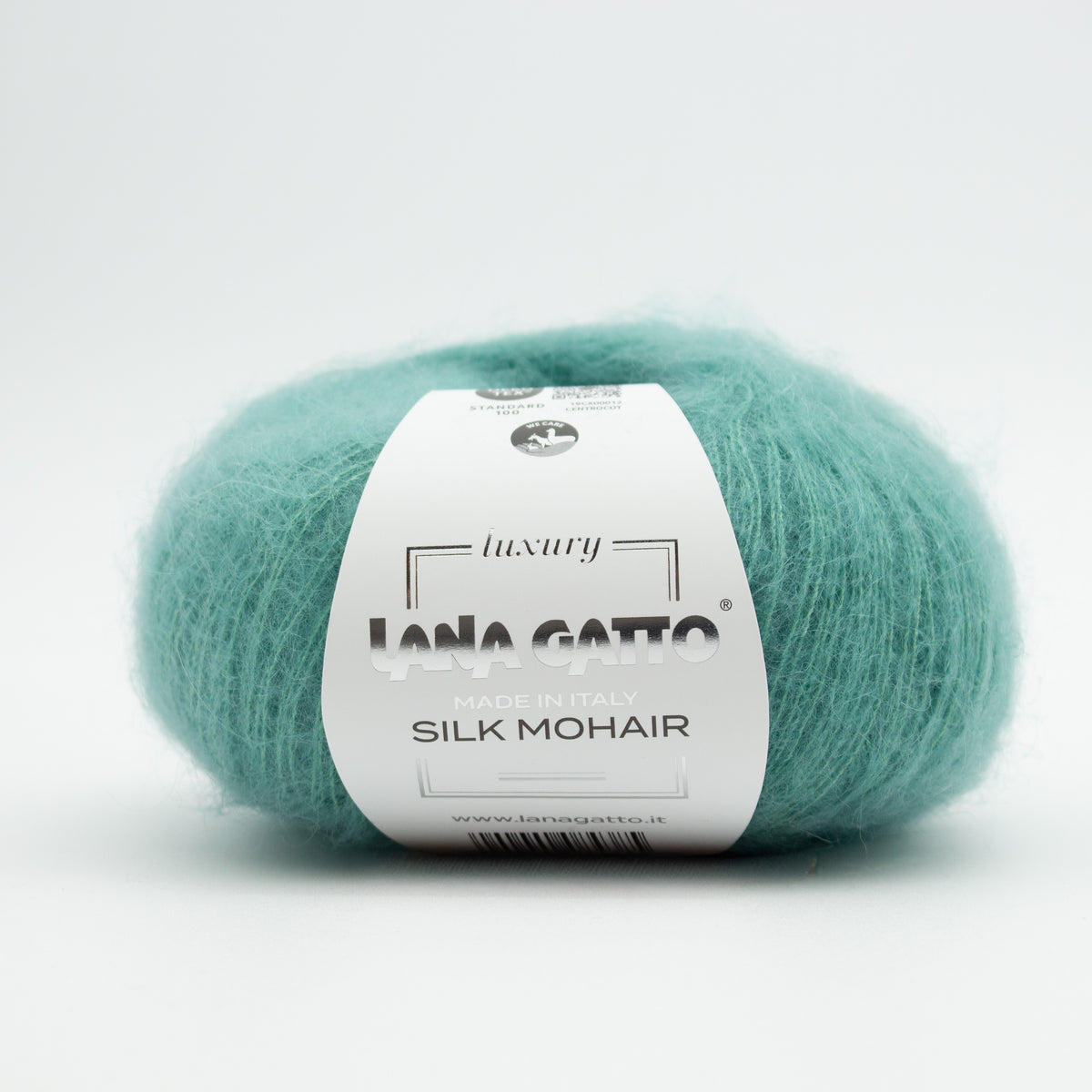 Silk Mohair /Lana Gatto/ 25g #9375 "Tume piparmünt"