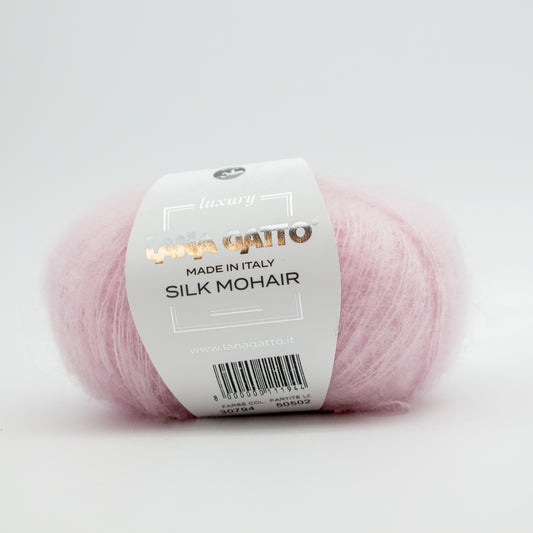 Silk Mohair /Lana Gatto/ 25g #30794 "Kahvatu roosa"