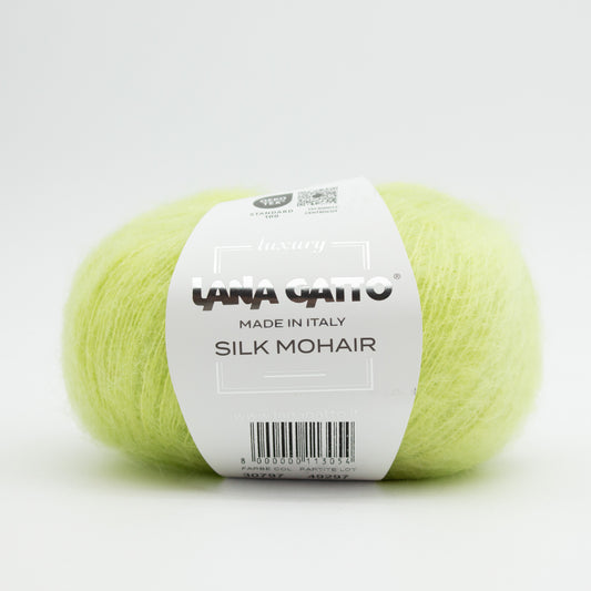 Silk Mohair /Lana Gatto/ 25g #30797 "Õrn laimiroheline"