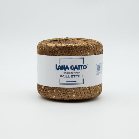 Paillettes /Lana Gatto/ 25g 195m #31159 "Caramel brown"