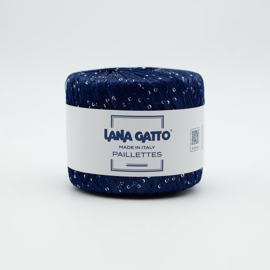 Sequins /Lana Gatto/ 25g 195m #8605 "Dark blue"