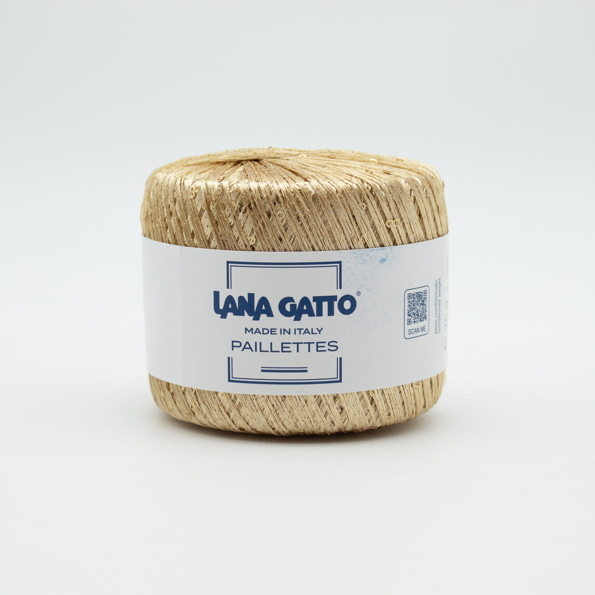 Paillettes /Lana Gatto/ 25g 195m #30784 "Gold with gold sequins"