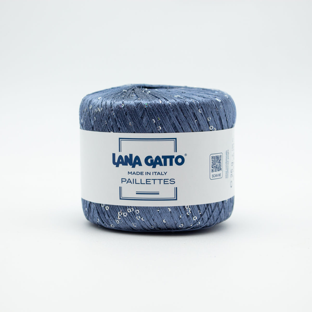 Paillettes /Lana Gatto/ 25g 195m #8604 "Hallikassinine"