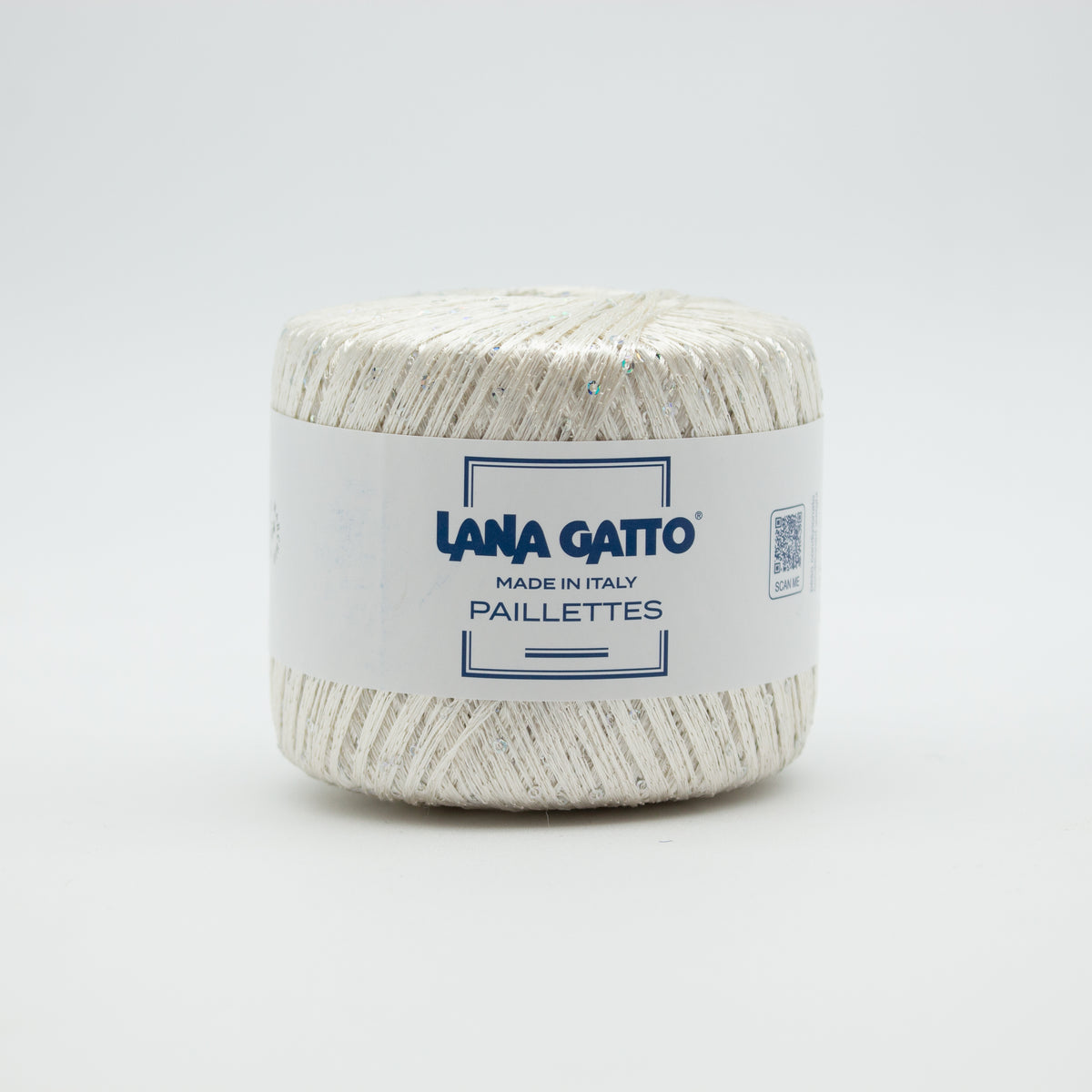 Sequins /Lana Gatto/ 25g 195m #8599 "Milk white"