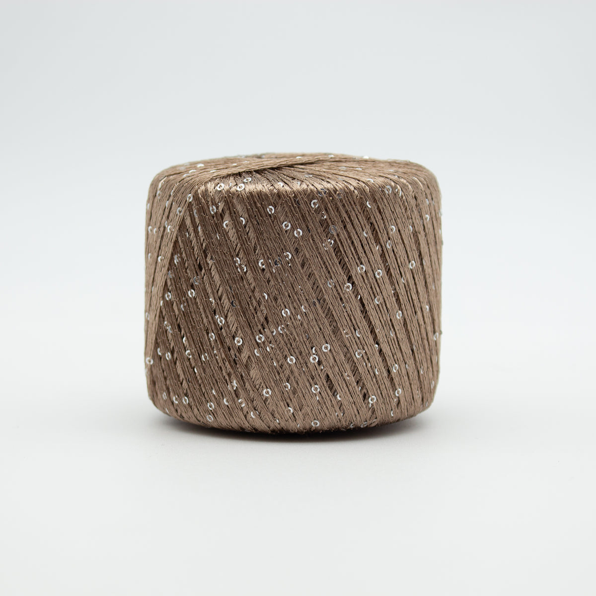 Paillettes /Lana Gatto/ 25g 195m #30100 "Taupe + sudraba fliteri"