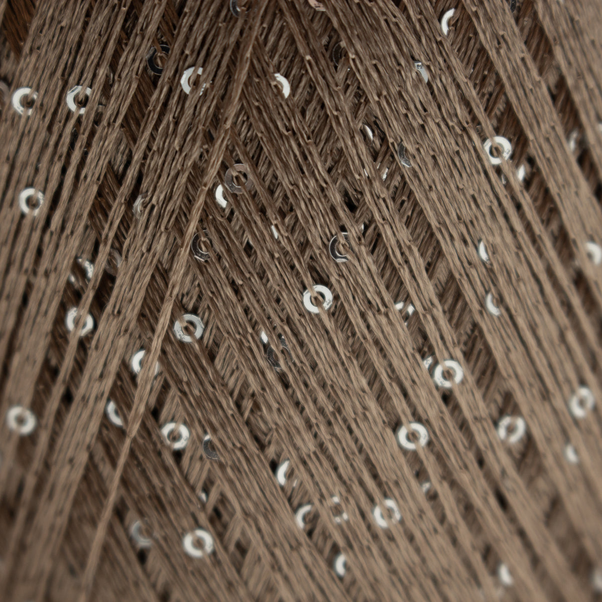Paillettes /Lana Gatto/ 25g 195m #30100 "Taupe + sudraba fliteri"