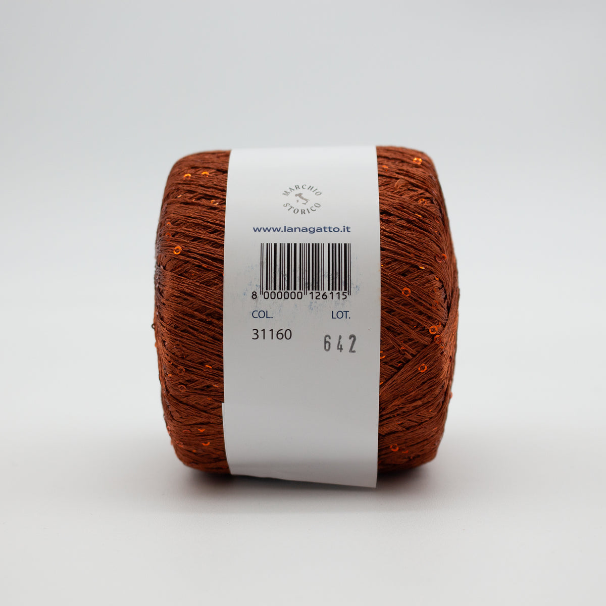 Paillettes /Lana Gatto/ 25g 195m #31160 "Tume punakaspruun"