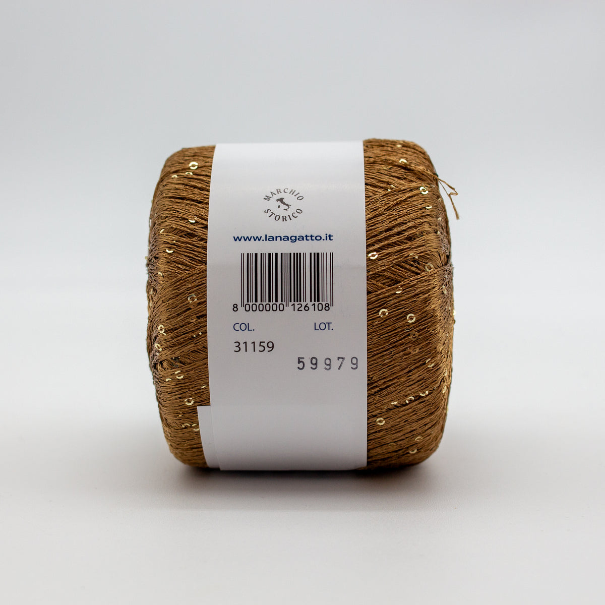 Paillettes /Lana Gatto/ 25g 195m #31159 "Caramel brown"