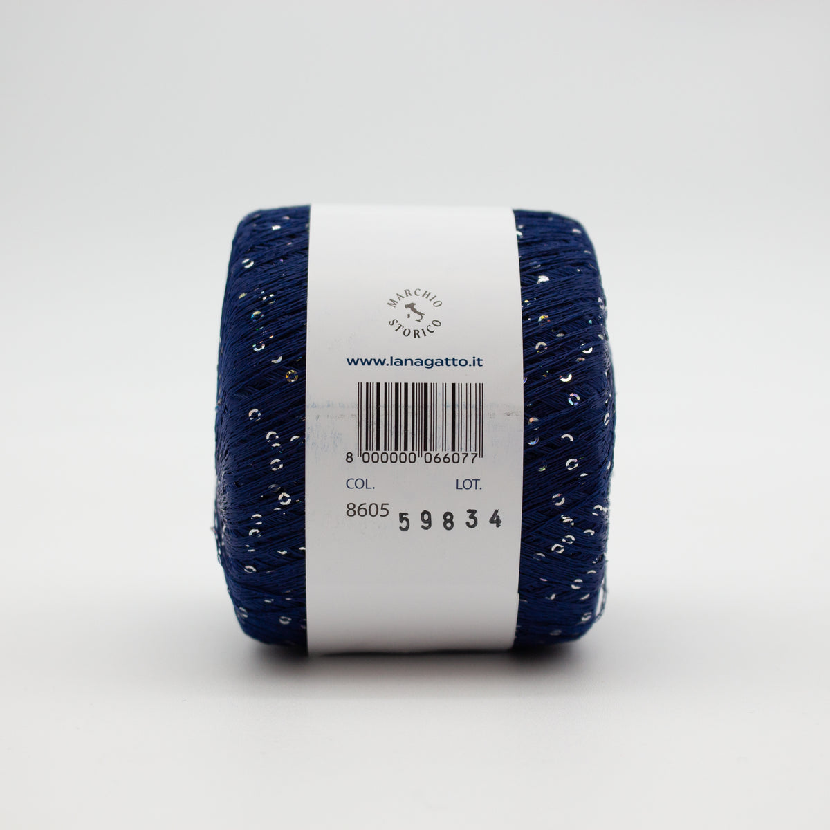 Sequins /Lana Gatto/ 25g 195m #8605 "Dark blue"