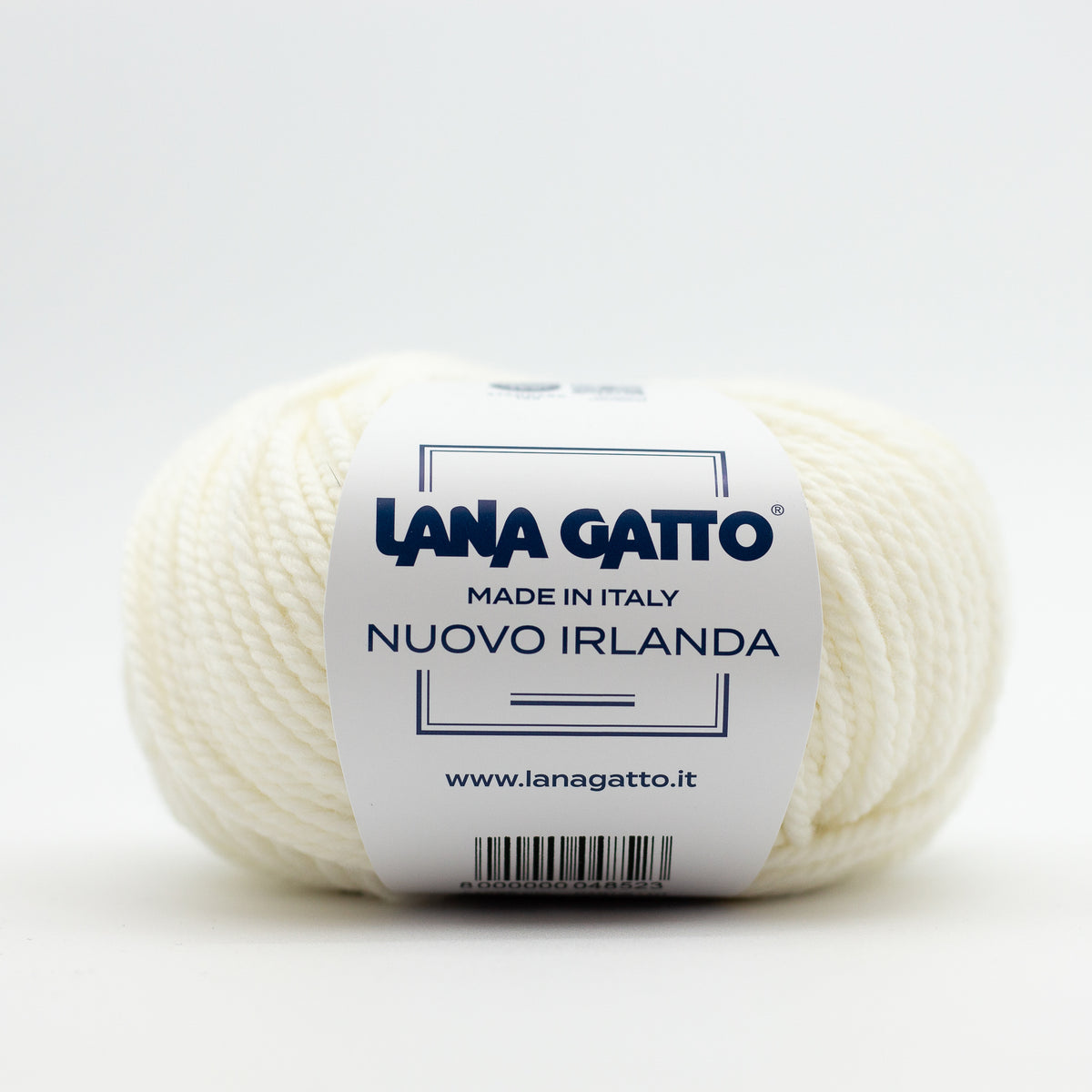NUOVO IRLANDA /Lana Gatto/ 50g #8000 "Piena balts"