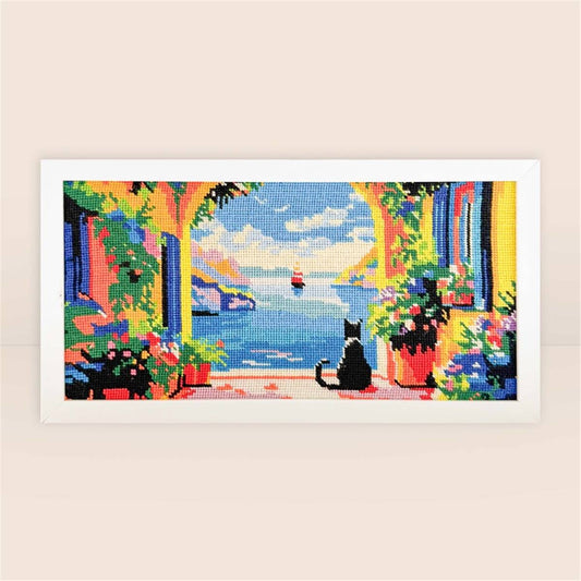 THE GUARDIAN OF THE BAY (Līča sargātājs) - izšūšanas komplekts /Milpoint/ 40 x 20 cm