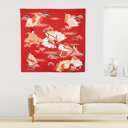 Auduma panelis japāņu furošiki 100% kokvilna /NAKA Traiding/ 110 x 110 cm - Dizains vairs netiek ražots!