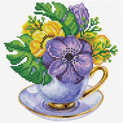 MAUVE CUP - izšūšanas komplekts /Ladybird/ 22 x 22 cm
