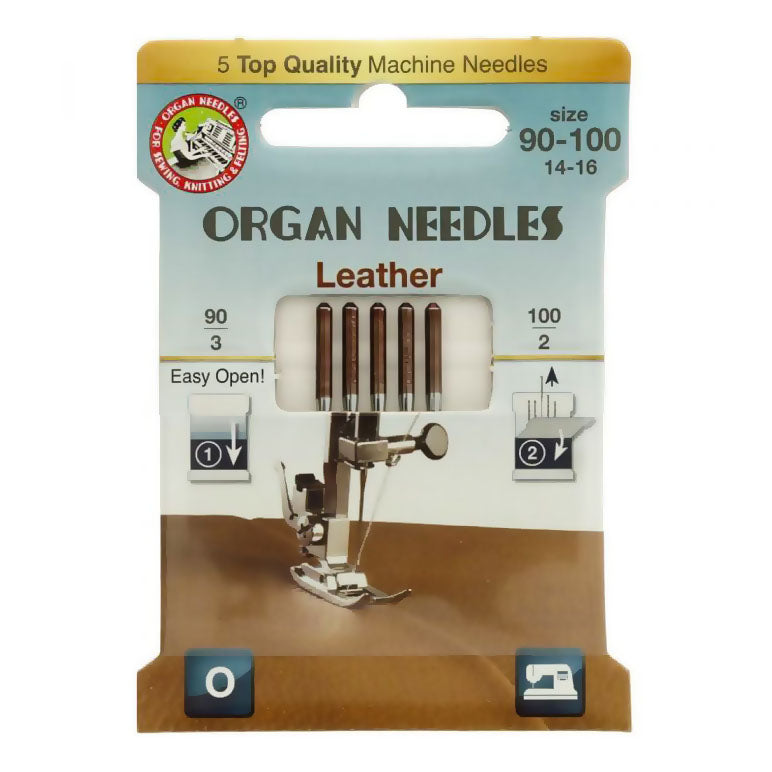 Adatas šujmašīnai LEATHER /ORGAN NEEDLES/ 5 gab. 90 - 100