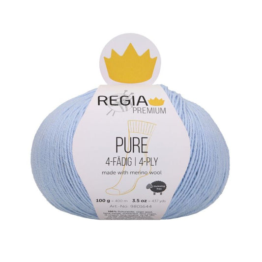 Regia Premium 4-diegu Pure 100g #00052 "Gaiši zils"