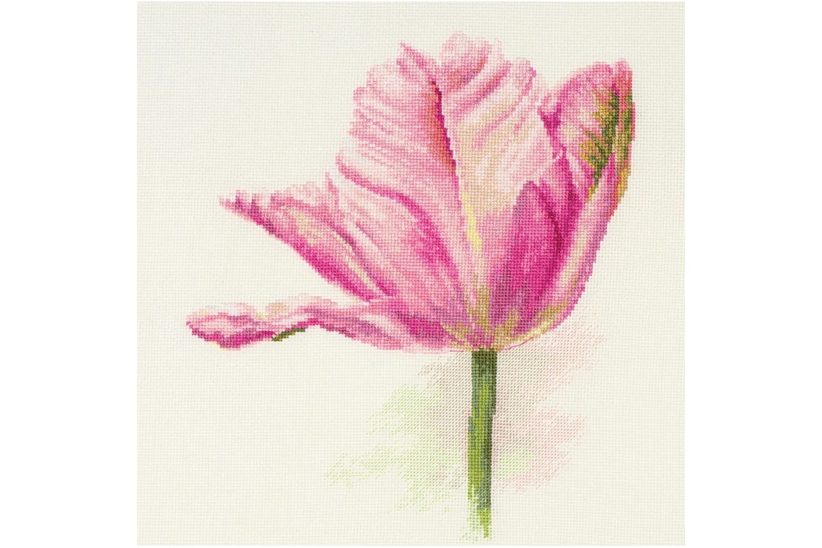 "Gaiši rozā tulpes" - izšūšanas komplekts /Алиса/ 22 х 26 cm
