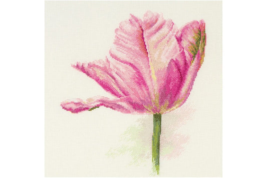"Gaiši rozā tulpes" - izšūšanas komplekts /Алиса/ 22 х 26 cm