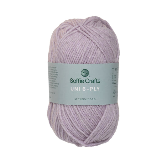 UNI 6-niidiline Soffie Crafts 50g #1063 "Helelilla" sokilõng