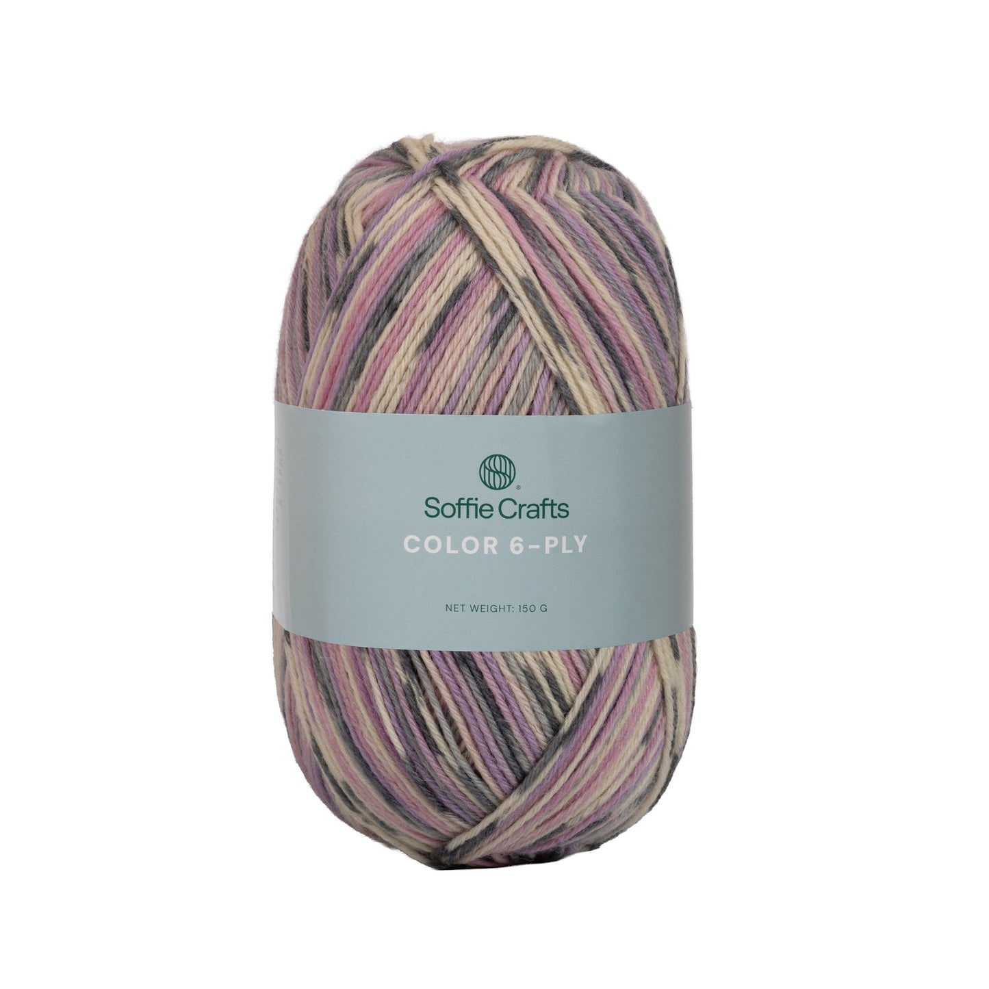 Color 6-diegu Soffie Crafts 150g #3086 "Salda nostalģija" zeķu dzija